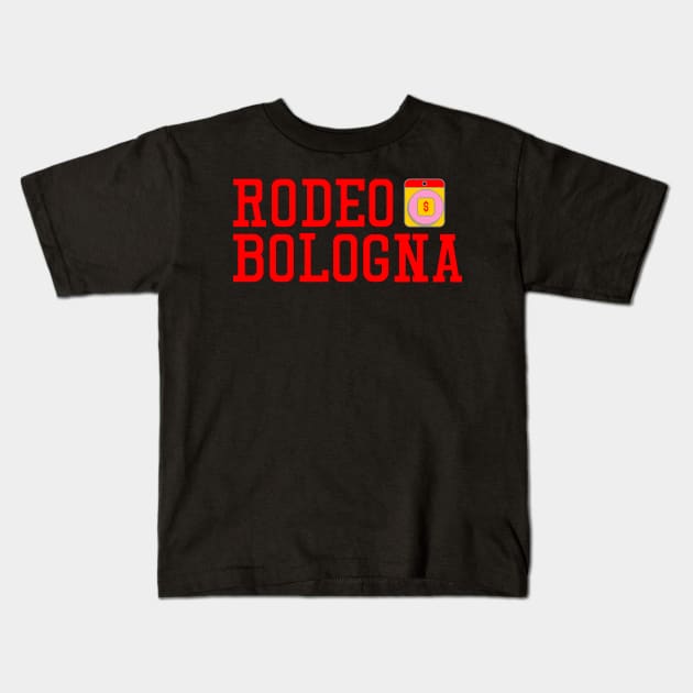 Rodeo Bologna Kids T-Shirt by SkeletonAstronaut